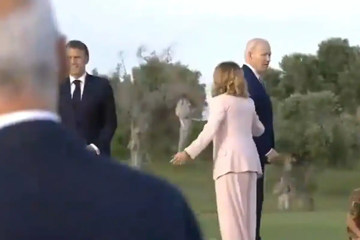 Biden intentó mostrar cordura en la cumbre del G7, pero otra vez se confundió y Meloni lo rescató (VIDEO)