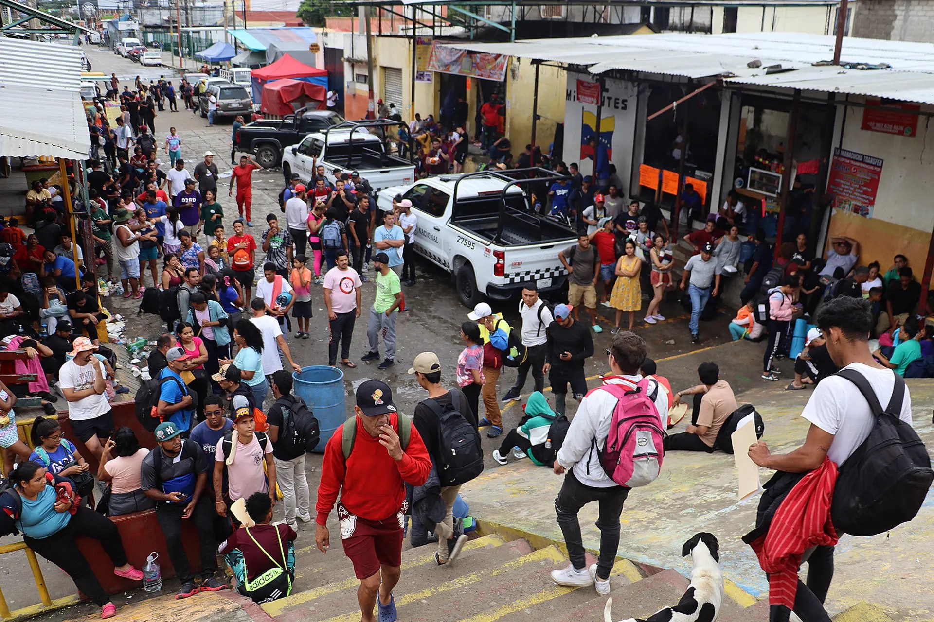 Migración venezolana en Chiapas se triplica, mientras se reduce en la frontera de México con EEUU