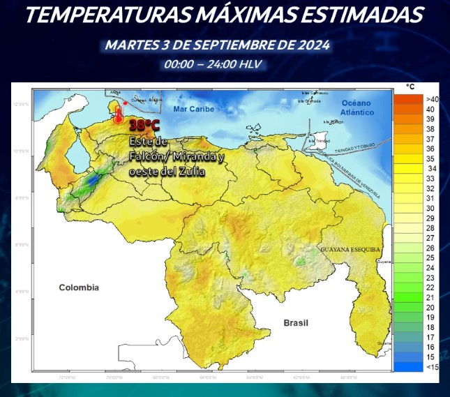 Inameh reporta altas temperaturas en estas regiones del país